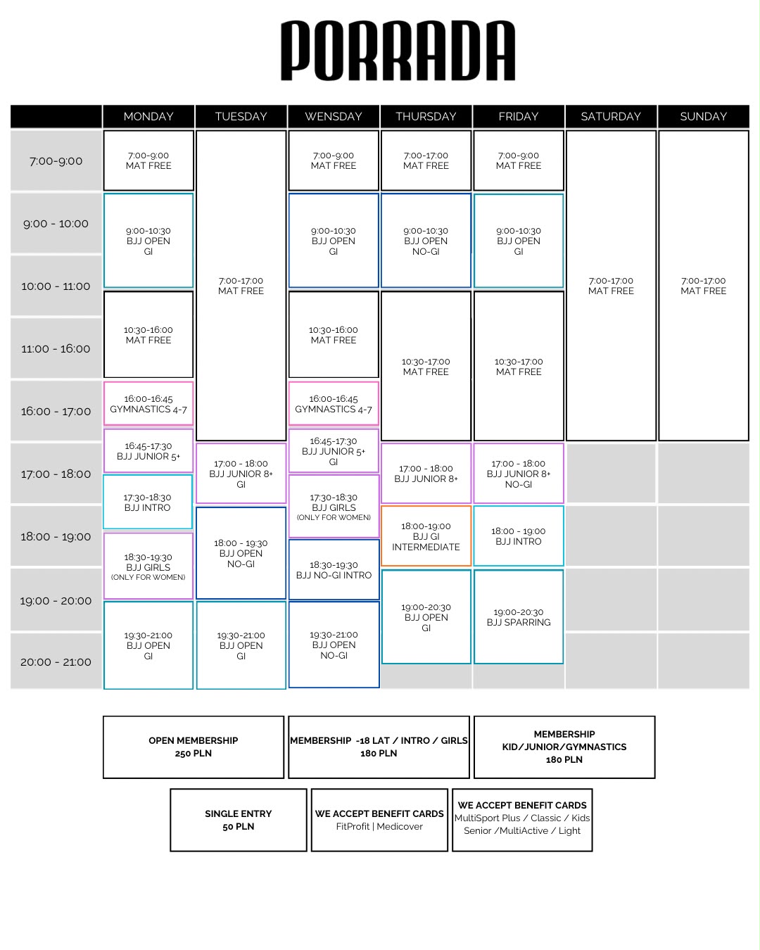 schedule